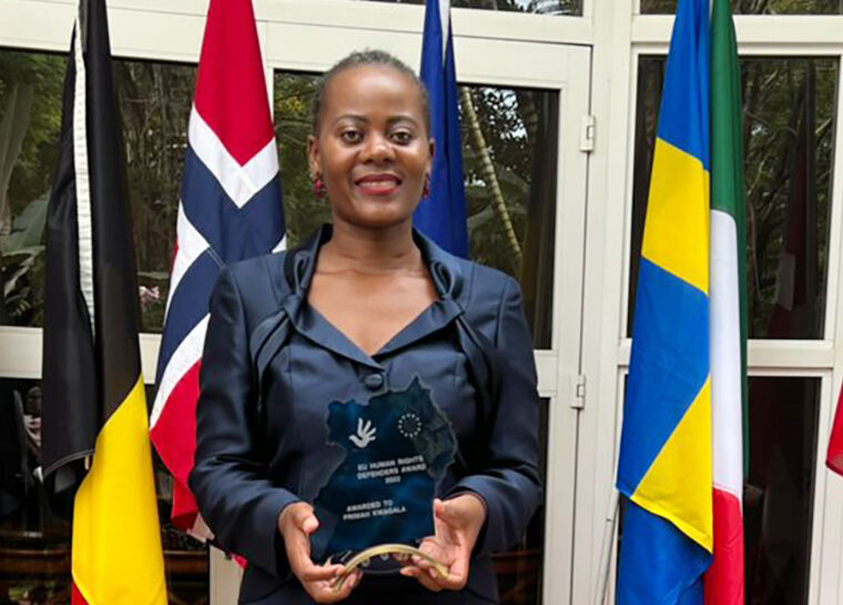 Primah Kwagala Awarded 2022 Human Rights Defenders Award